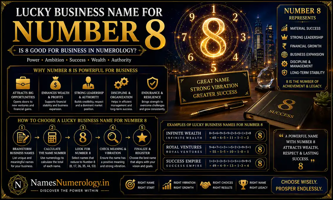 Lucky Business Name For Number 8